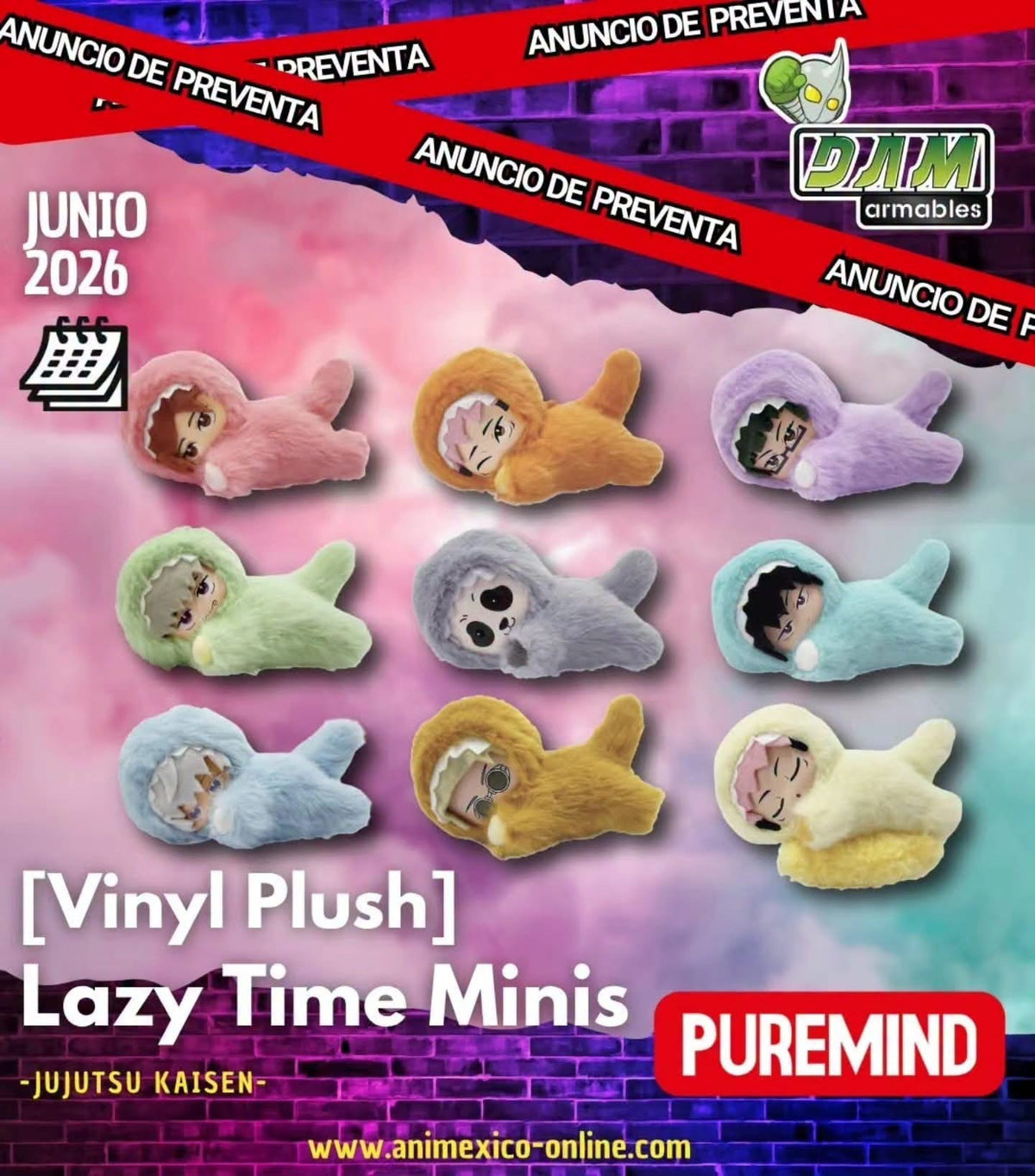 Jujutsu Kaisen - Lazy Time Minis - Vinyl Plush - Puremind