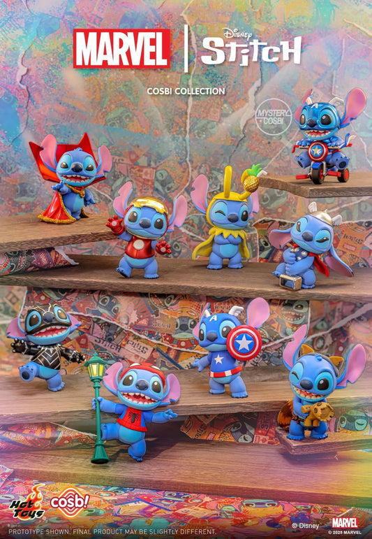 STITCH Disney + Marvel - Cosbi Collection - Figura Coleccionable / Caja Misteriosa