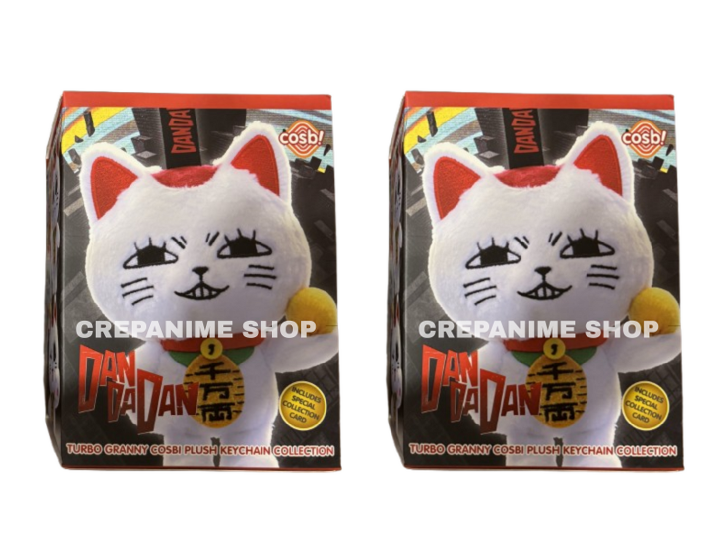 HOT TOYS TURBO GRANNY - Dan Da Dan - Cosbi Plush Keychain Collection - Colgante de Peluche / Caja Misteriosa (resurtido)