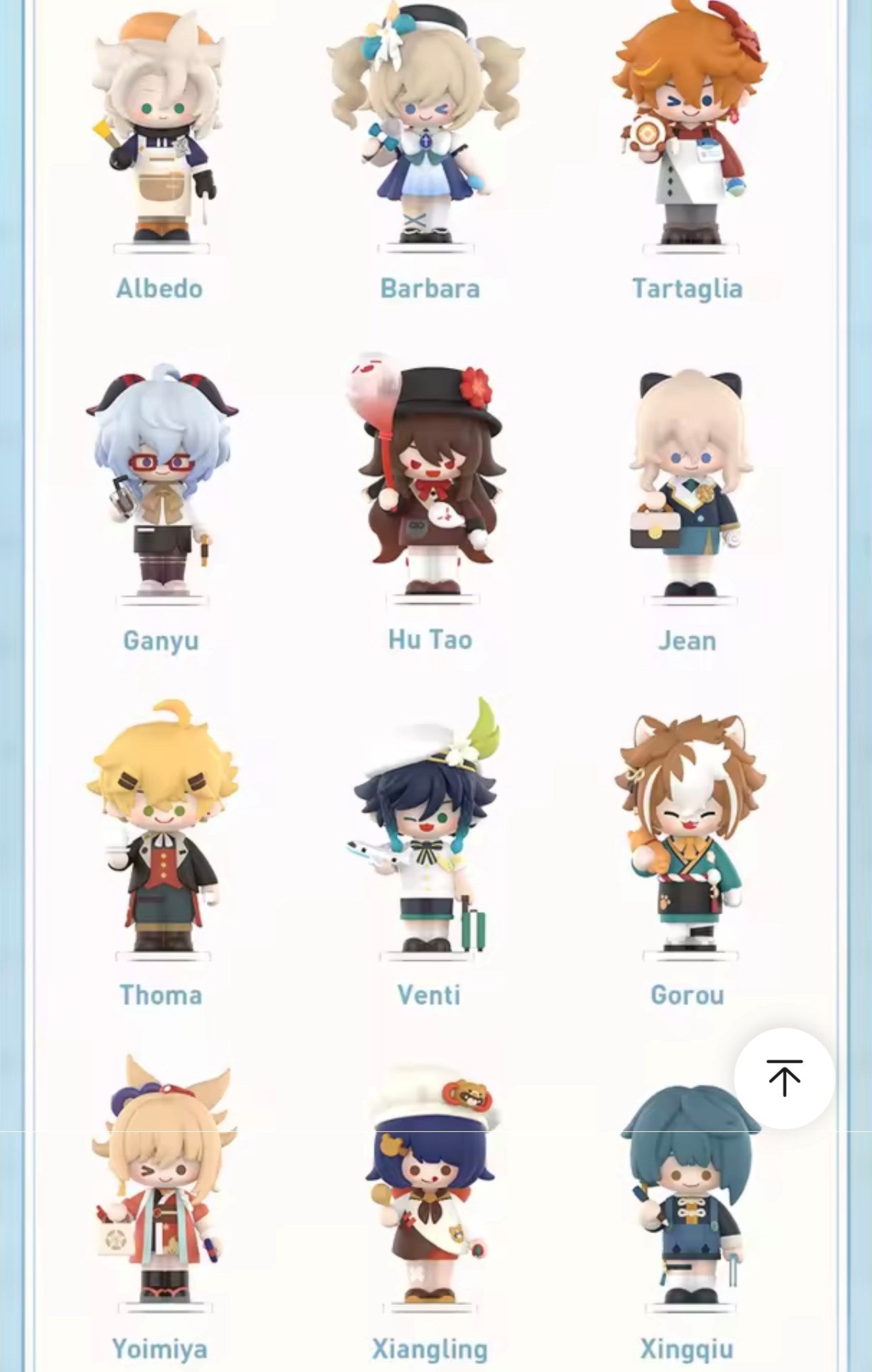 GENSHIN IMPACT - Dress Up Dreams Themed Chibi Serie - Figura Coleccionable / Caja Misteriosa (PEDIDO)