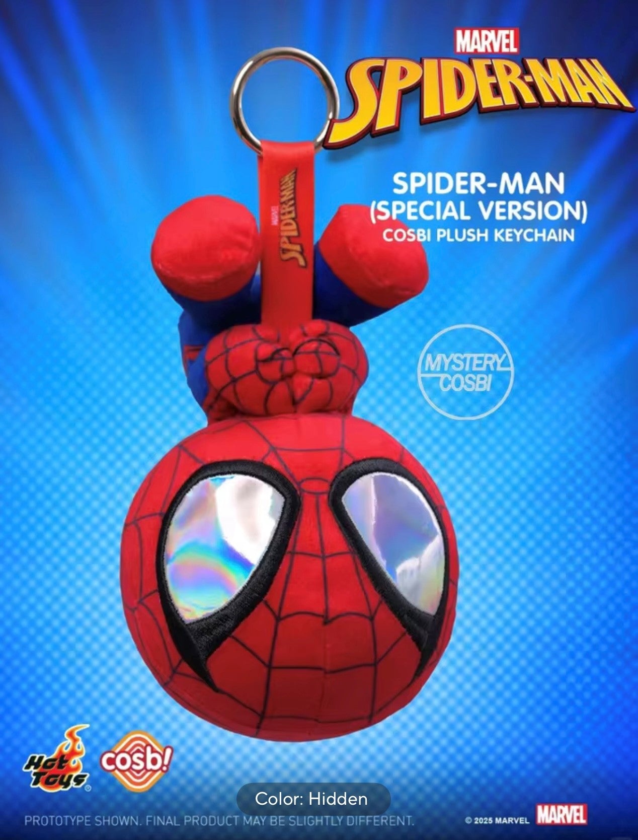 SPIDER-MAN - Cosbi Plush Keychain Collection - Colgante de Peluche / Caja Misteriosa