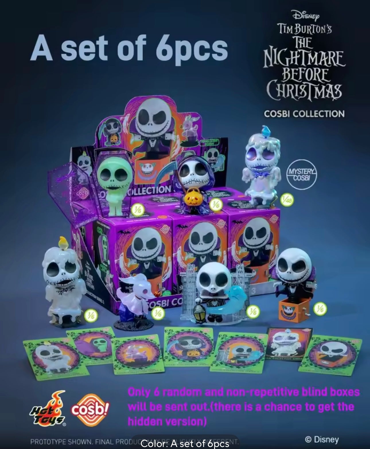 THE NIGHTMARE BEFORE CHRISTMAS - Cosbi Collection - Figura Coleccionable / Caja Misteriosa