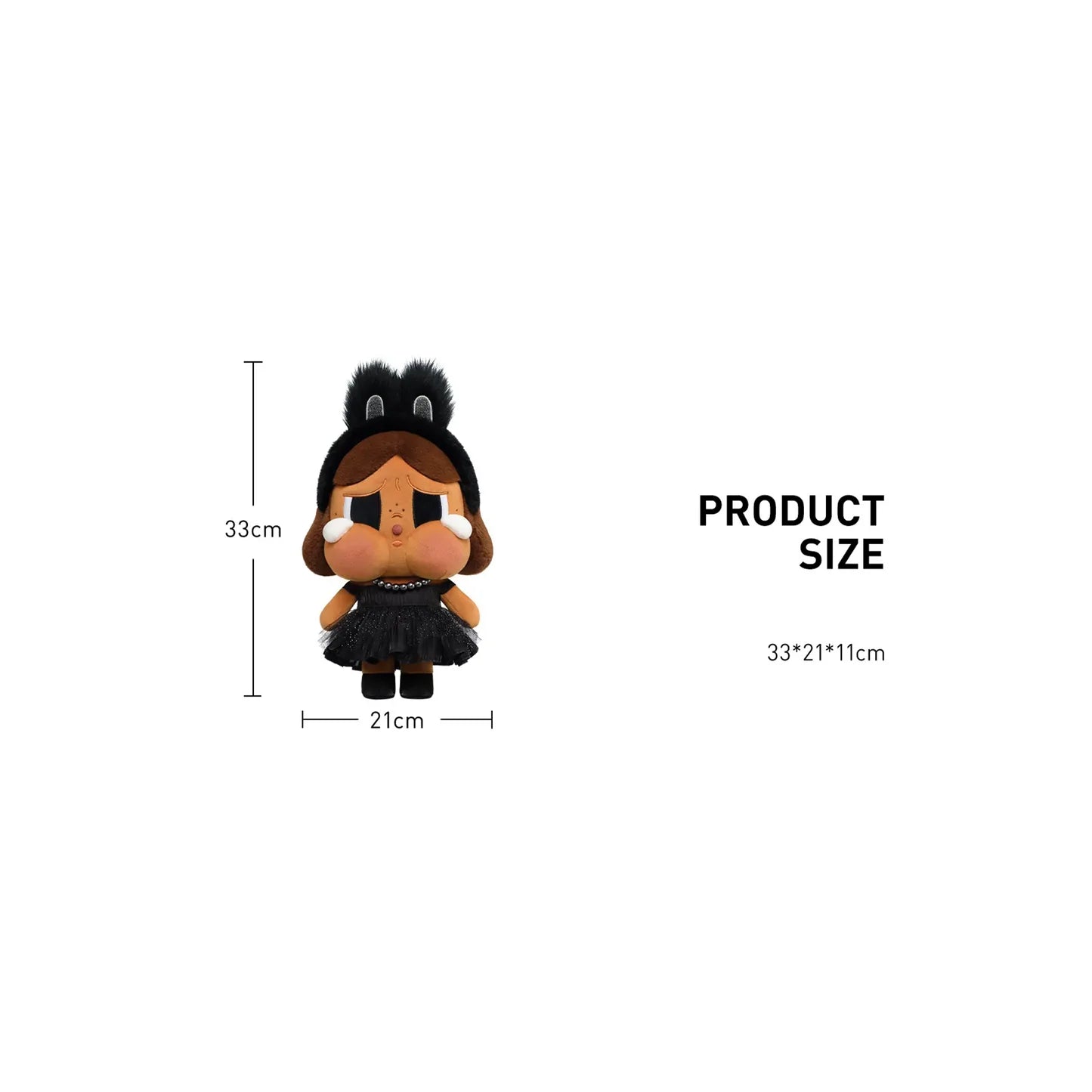 CRYBABY (Black) - Shiny Shiny Plush Doll Serie - Peluche Coleccionable