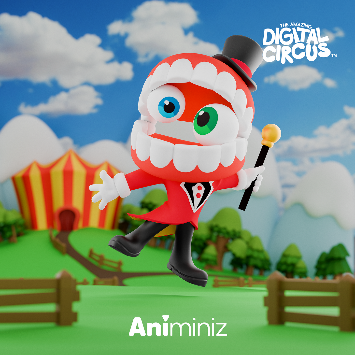DIGITAL CIRCUS - El asombroso Circo Digital - Personajes Principales - Figura Coleccionable / Caja Misteriosa