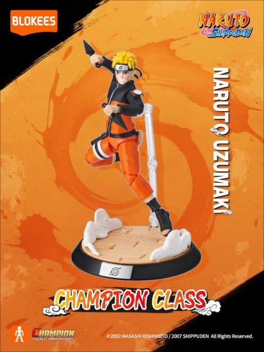 NARUTO UZUMAKI - Naruto Shippuden Serie - Champion Class Blokees - Figura Coleccionable / Model Kit