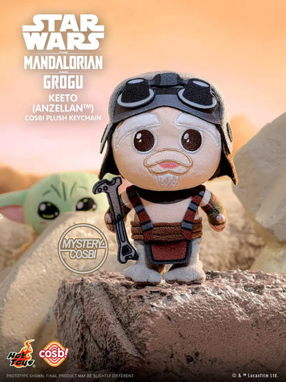 Star Wars The Mandalorian and Grogu Cosbi Plush Keychain Hot Toys