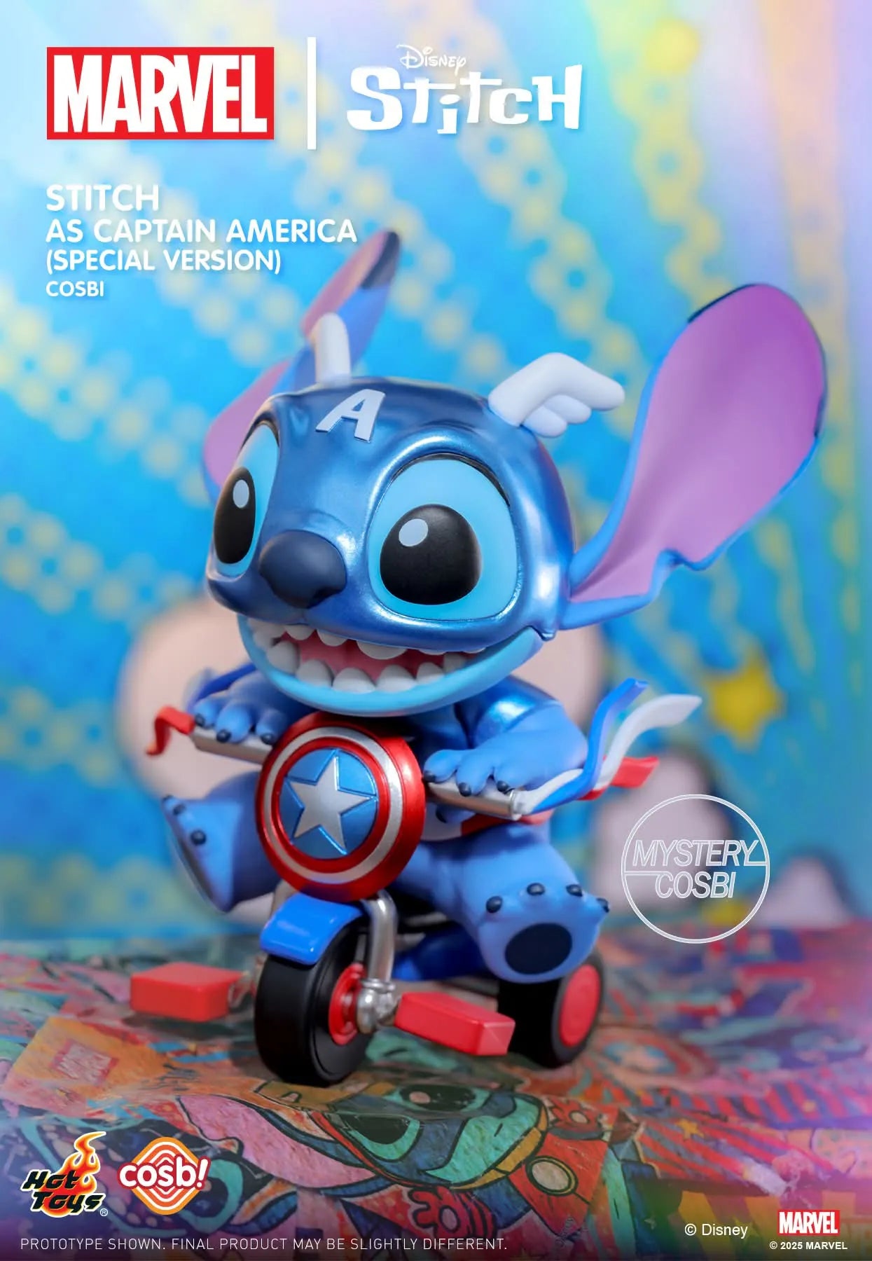 STITCH Disney + Marvel - Cosbi Collection - Figura Coleccionable / Caja Misteriosa