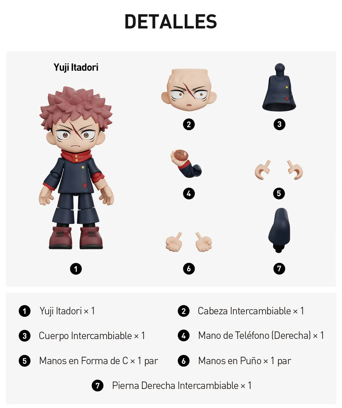 Jujutsu Kaisen - Bloques de Construcción de Escenas - Figura Coleccionable