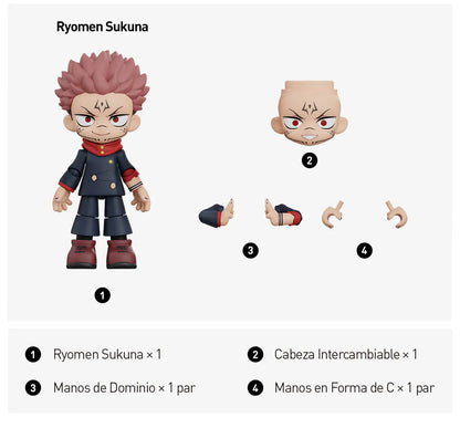 Jujutsu Kaisen - Bloques de Construcción de Escenas - Figura Coleccionable
