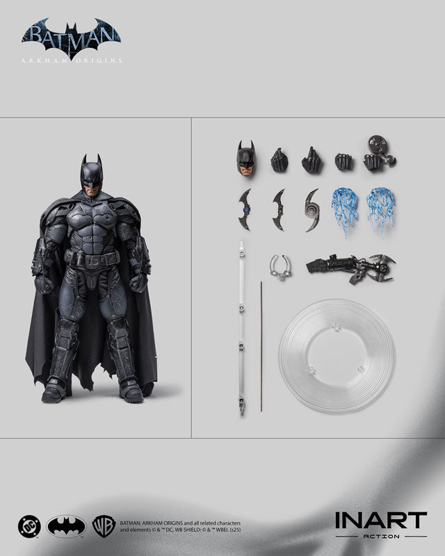 Batman: Arkham Origins - Batman (Battle Damaged Version) 1/12 Complete Model Action Figure - Figura Coleccionable