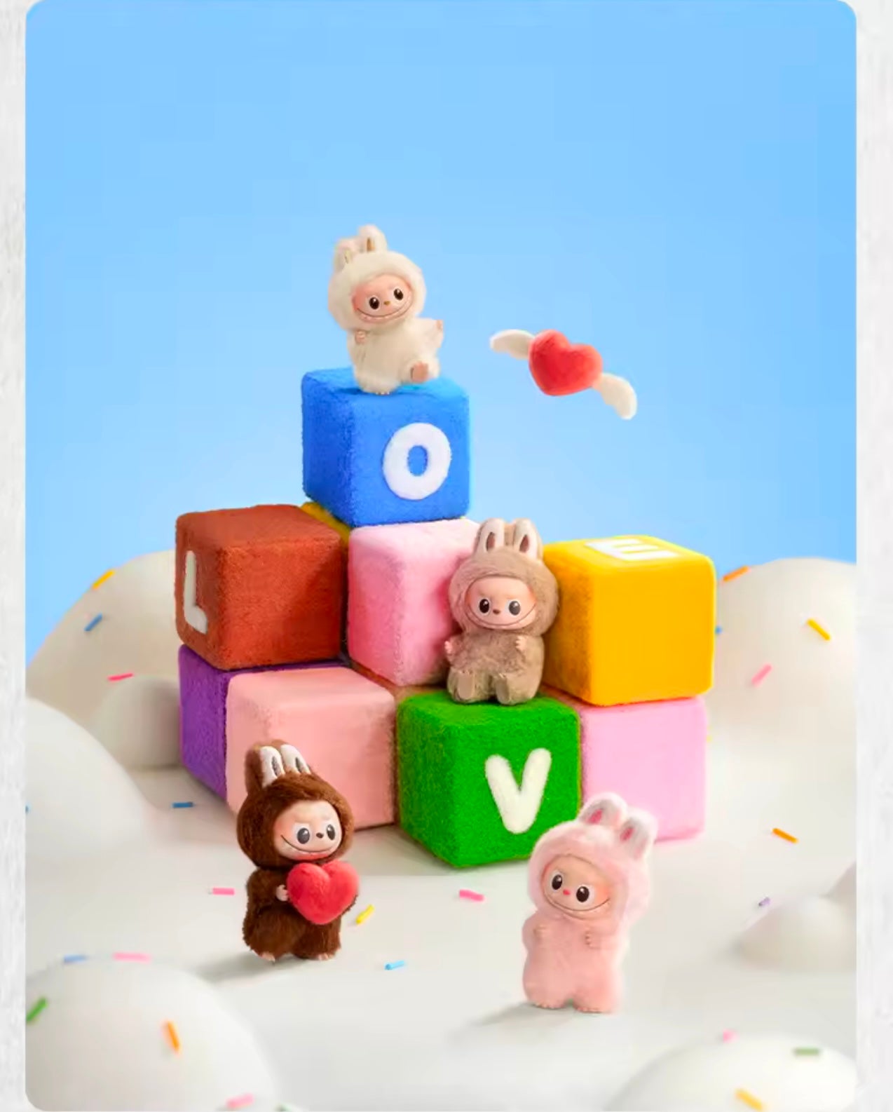 LABUBU THE MONSTERS - Pin for Love Serie (N - Z) - Colgante de Peluche / Caja Misteriosa