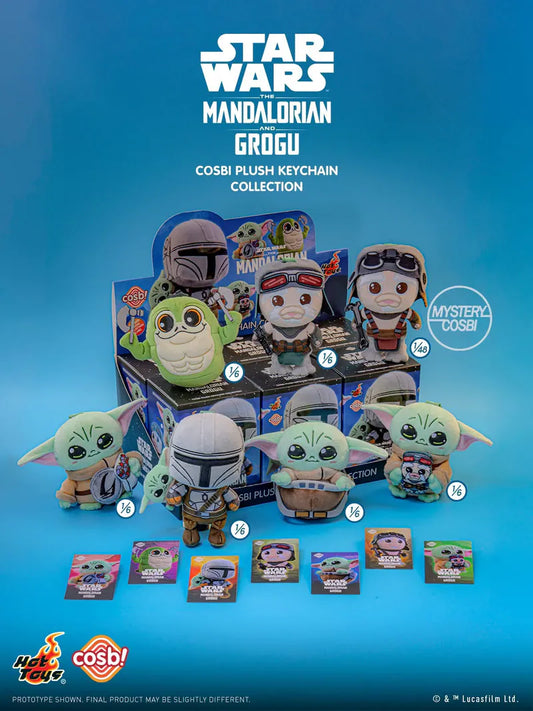 Star Wars The Mandalorian and Grogu Cosbi Plush Keychain Hot Toys