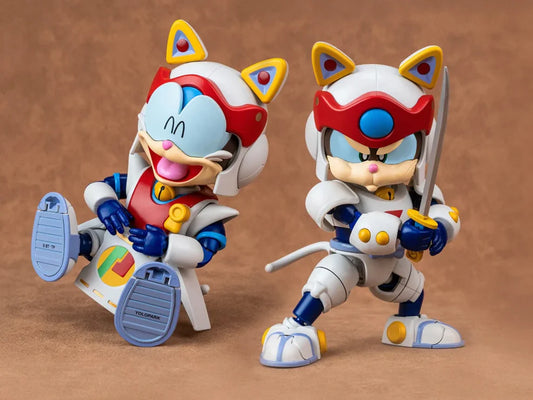 [EN STOCK] Figura Speedy (set doble) (Diecast)- Samurai Pizza Cats - AMK PRO Series - Model Kit marca Yolopark