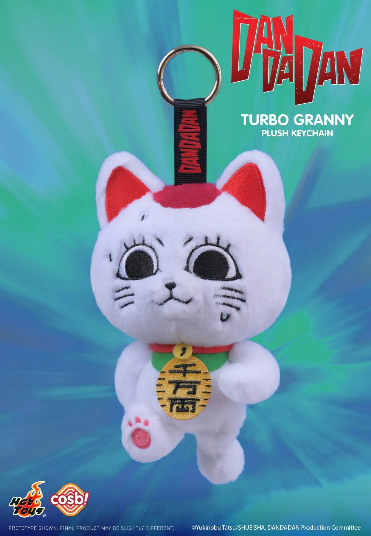 HOT TOYS TURBO GRANNY - Dan Da Dan - Cosbi Plush Keychain Collection - Colgante de Peluche / Caja Misteriosa (resurtido)