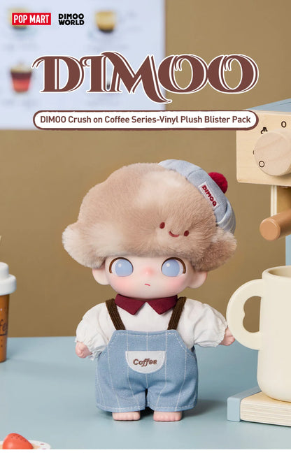 DIMOO World - Crush on Coffee Serie - Colgante de Peluche Coleccionable
