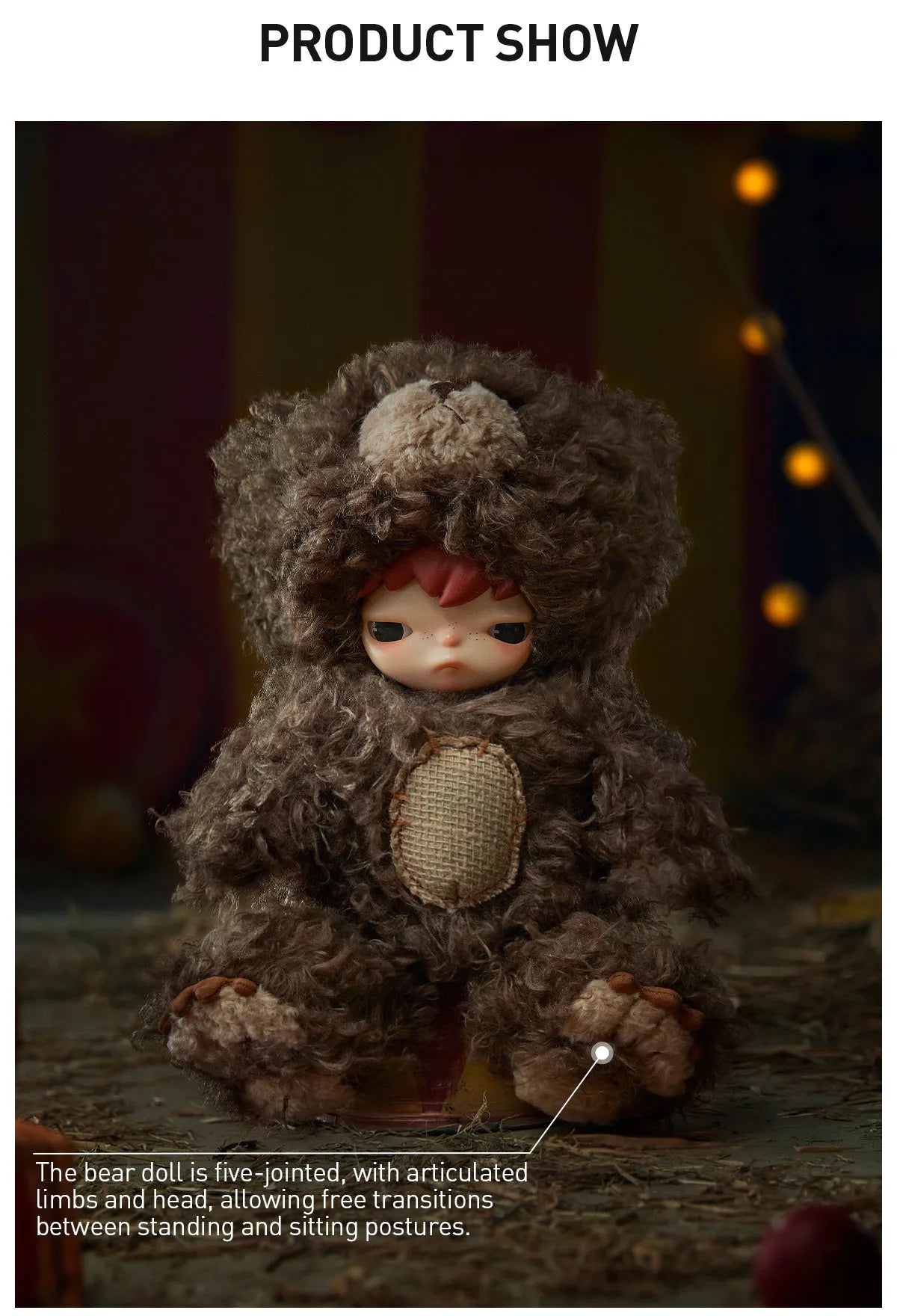 HIRONO BEAR - Vinyl Plush Doll Serie - Peluche Coleccionable