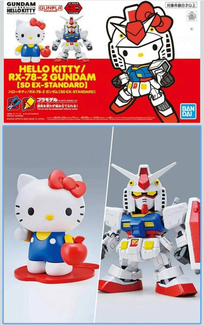 HELLO KITTY x GUNDAM - SD-EX-Standard RX-78-2 - Figura Coleccionable / Model Kit