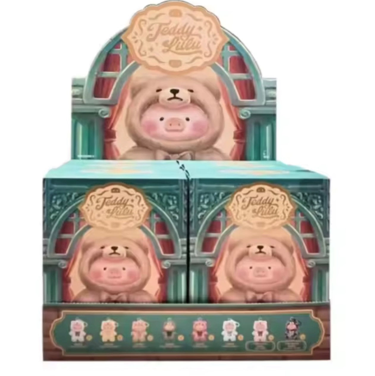 TEDDY - LULU PIG Serie - Colgante de Peluche / Caja Misteriosa
