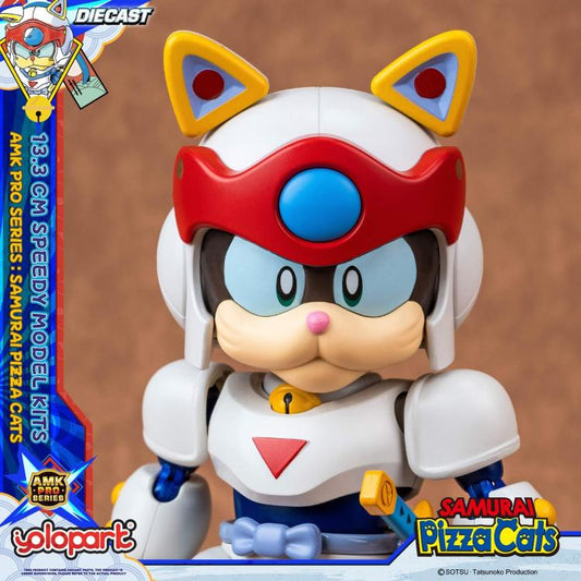 [EN STOCK] Figura Speedy (set doble) (Diecast)- Samurai Pizza Cats - AMK PRO Series - Model Kit marca Yolopark