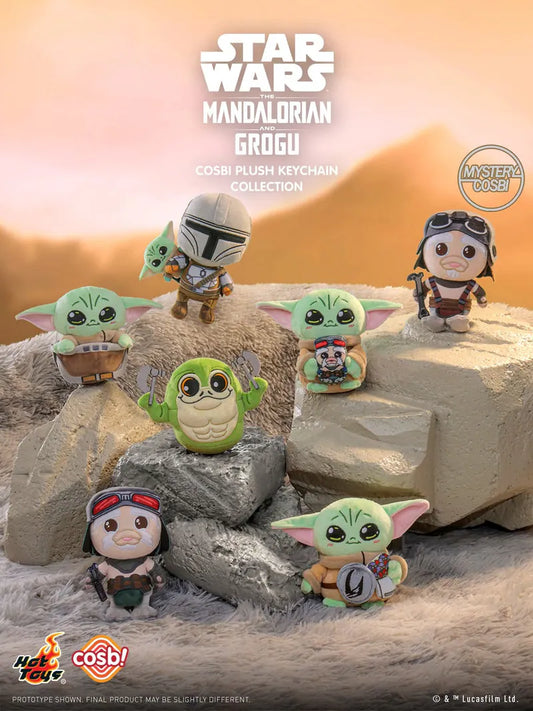 Star Wars The Mandalorian and Grogu Cosbi Plush Keychain Hot Toys