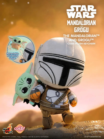 Star Wars The Mandalorian and Grogu Cosbi Plush Keychain Hot Toys