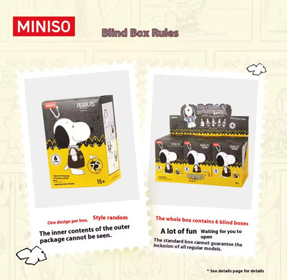 SNOOPY - 75th Aniversary Peanuts Serie - Colgante de Peluche / Caja Misteriosa