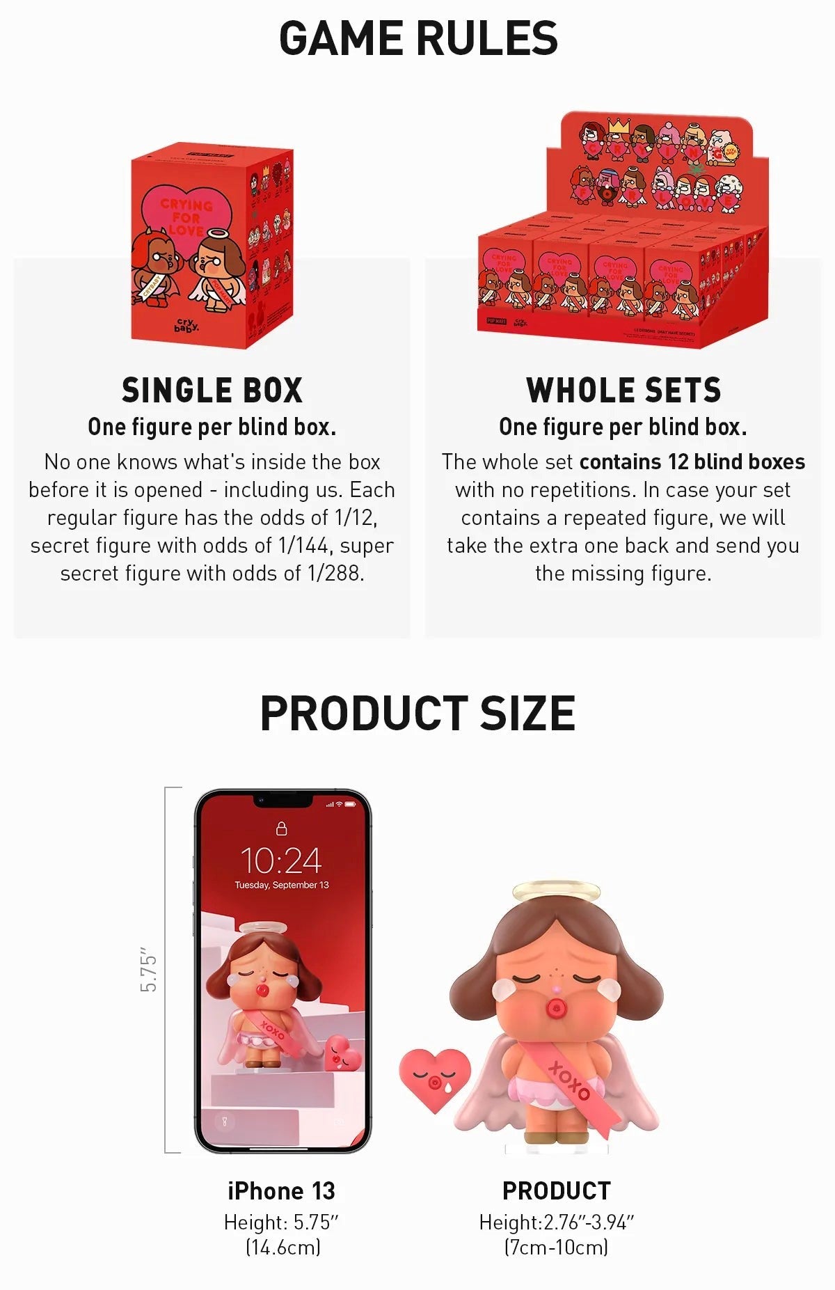 CRYBABY - Crying For Love Series - Figura Coleccionable / Caja Misteriosa
