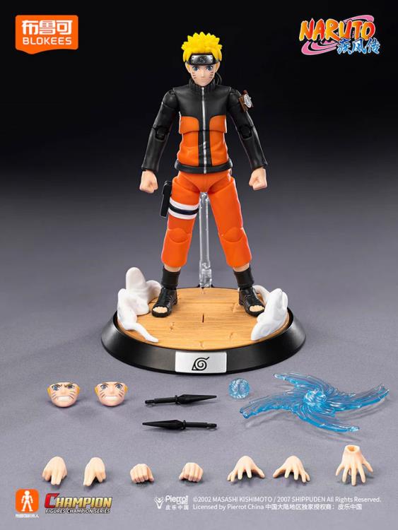NARUTO UZUMAKI - Naruto Shippuden Serie - Champion Class Blokees - Figura Coleccionable / Model Kit