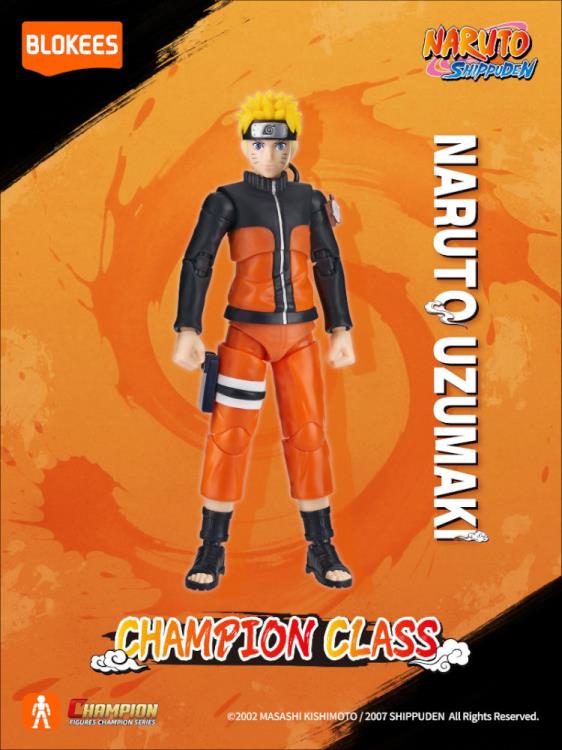 NARUTO UZUMAKI - Naruto Shippuden Serie - Champion Class Blokees - Figura Coleccionable / Model Kit