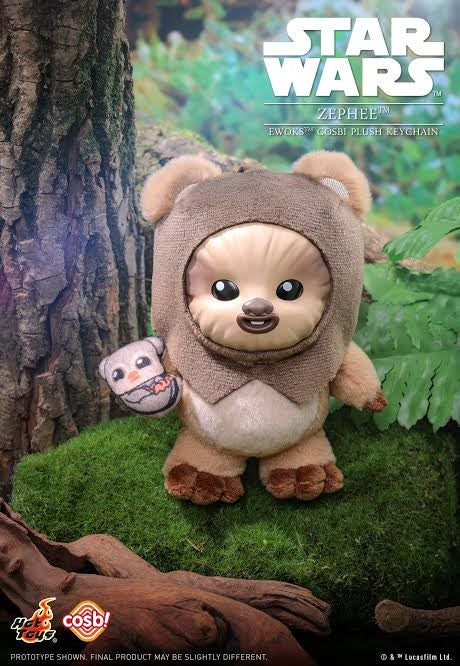 Ewoks Cosbi - Star Wars - Colgante de Peluche / Caja Misteriosa