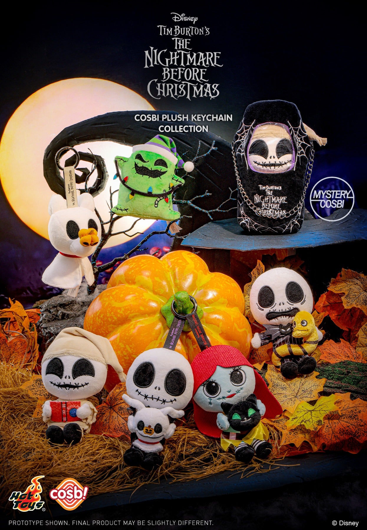 THE NIGHTMARE BEFORE CHRISTMAS - Cosbi Plush Keychain Collection - Colgante de Peluche / Caja Misteriosa