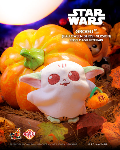GROGU Fantasma (Halloween version) - Star Wars Cosbi Plush Keychain Collection - Colgante de Peluche Coleccionable