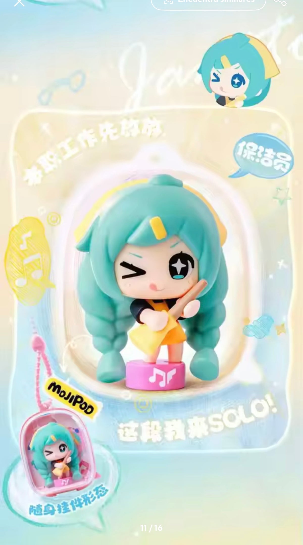 Hatsune Miku - MOJIPOD - Series: Diverse Music Festival - Figura de Colección / Caja Misteriosa
