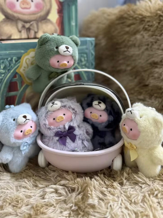 TEDDY - LULU PIG Serie - Colgante de Peluche / Caja Misteriosa