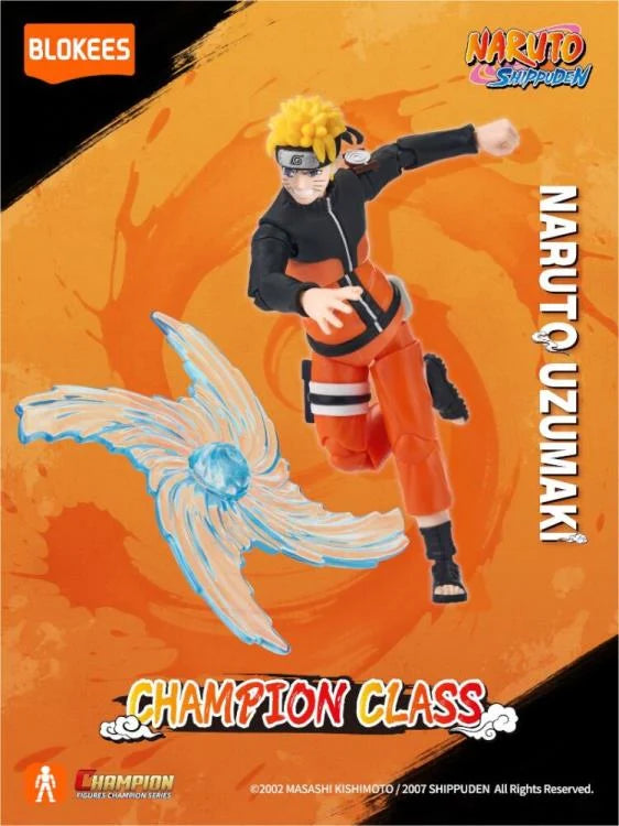 NARUTO UZUMAKI - Naruto Shippuden Serie - Champion Class Blokees - Figura Coleccionable / Model Kit