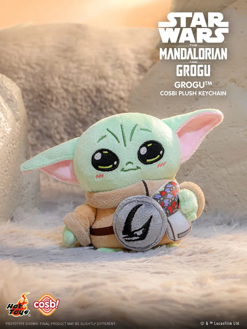 Star Wars The Mandalorian and Grogu Cosbi Plush Keychain Hot Toys