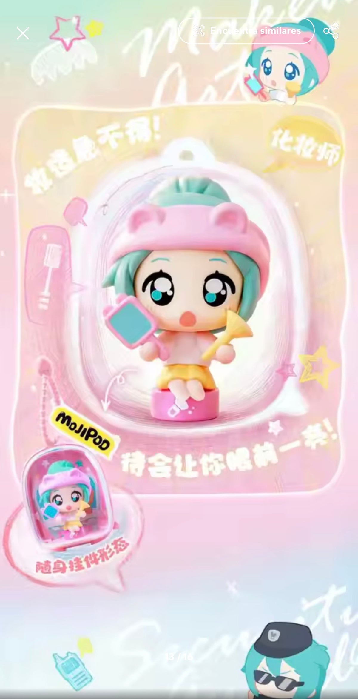 Hatsune Miku - MOJIPOD - Series: Diverse Music Festival - Figura de Colección / Caja Misteriosa