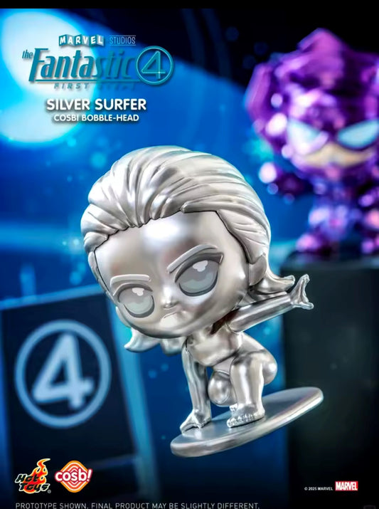 SILVER SURFER - Fantastic Four / 4 Fantásticos - Cosbi Bobble-Head Collection - Figura Coleccionable