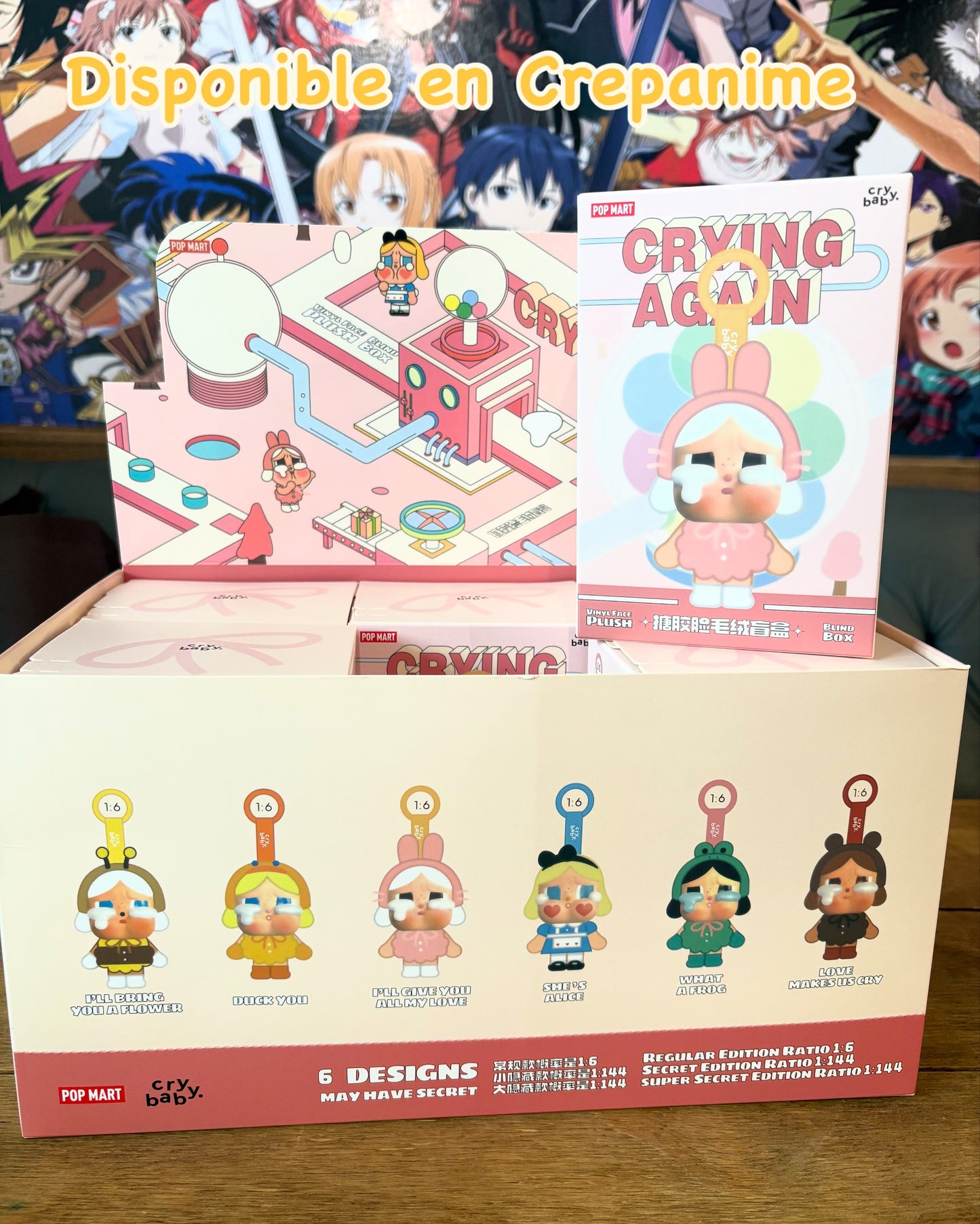 CRYBABY - Criying Again Serie - Colgante de Peluche / Caja Misteriosa