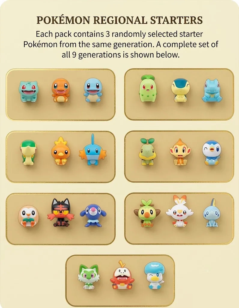 Pokémon - 30 aniversario - Palmsize Wonders - First Partner - Figura Coleccionable / Caja Misteriosa