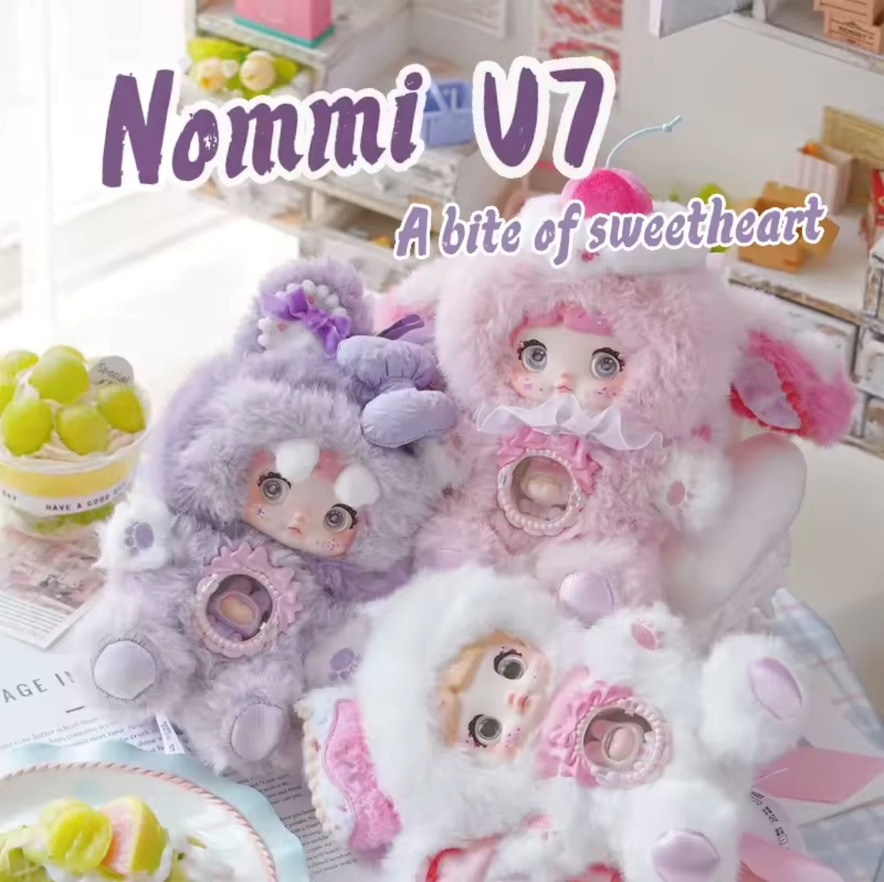 NOMMI V7 - Bite of Sweetheart Serie - Colgante de Peluche / Caja Misteriosa