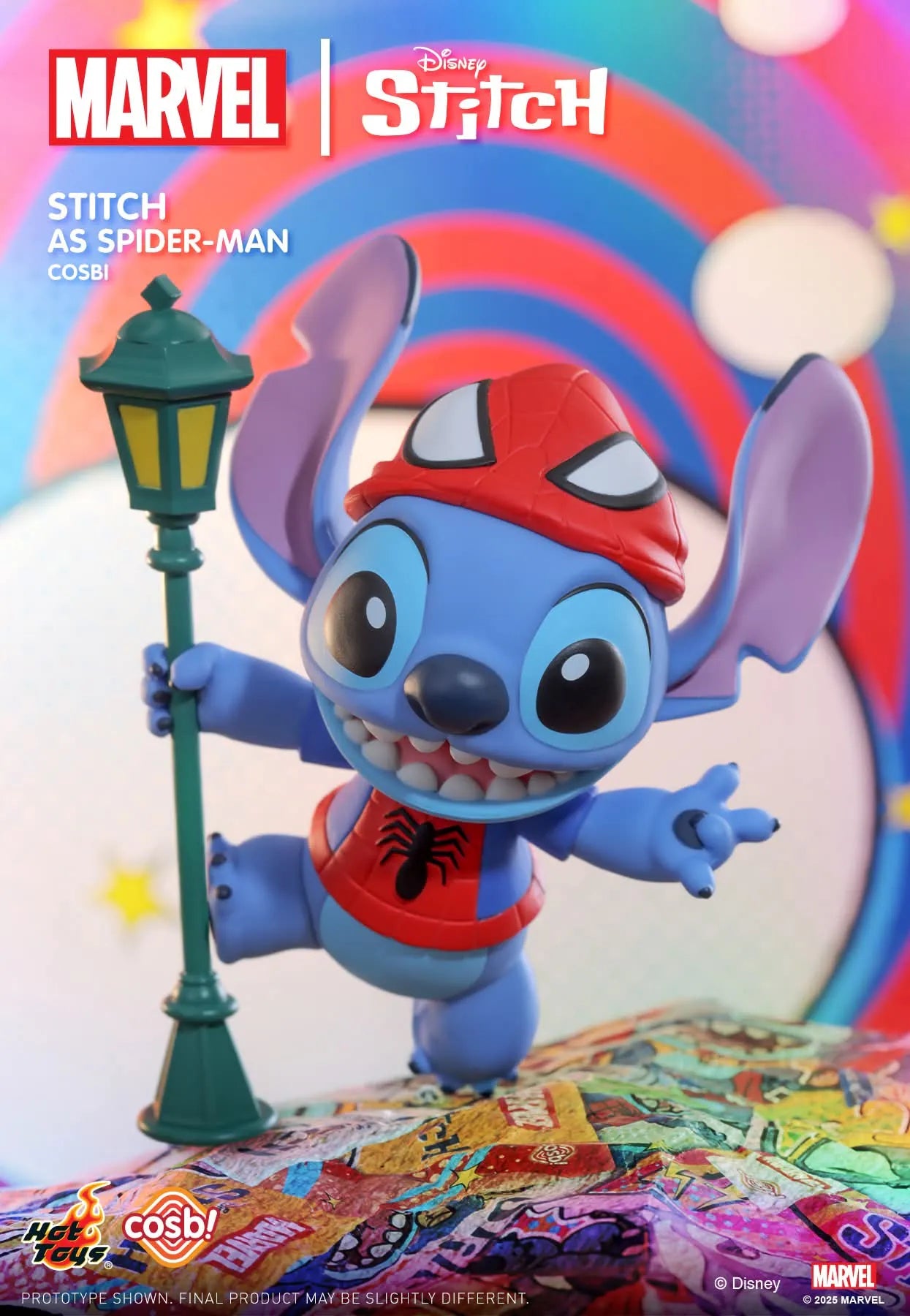 STITCH Disney + Marvel - Cosbi Collection - Figura Coleccionable / Caja Misteriosa