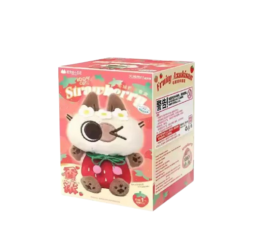 FRUITY AZUKISAN - Strawberry Serie - Colgante de Peluche / Caja Misteriosa