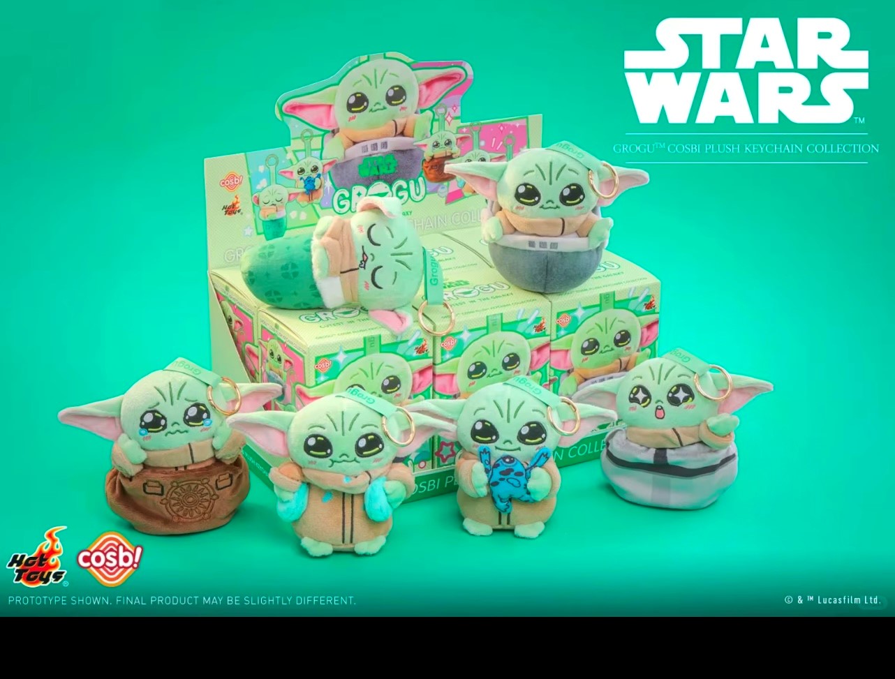 GROGU - Cosbi Plush Keychain - Star Wars - Colgante de Peluche / Caja Misteriosa