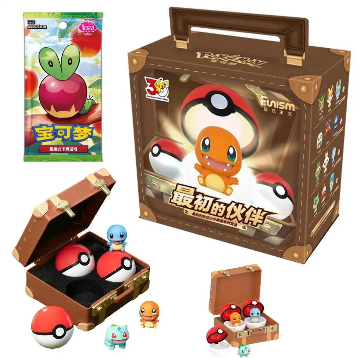 Pokémon - 30 aniversario - Palmsize Wonders - First Partner - Figura Coleccionable / Caja Misteriosa