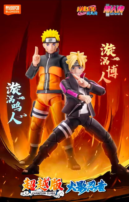 NARUTO UZUMAKI - Naruto Shippuden Serie - Champion Class Blokees - Figura Coleccionable / Model Kit