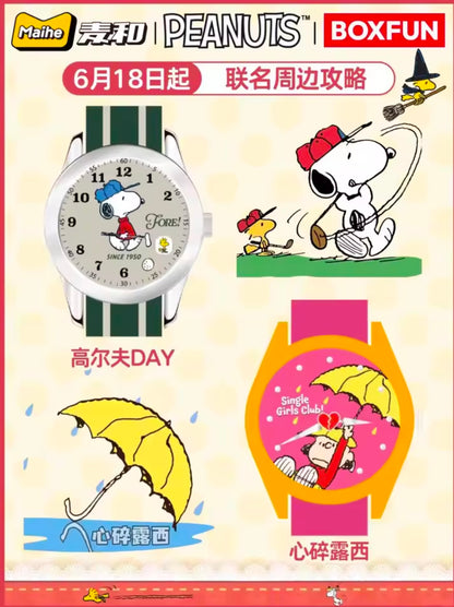 RELOJ SNOOPY & FRIENDS - Watches for the Gang Serie - Accesorio Coleccionable / Caja Misteriosa
