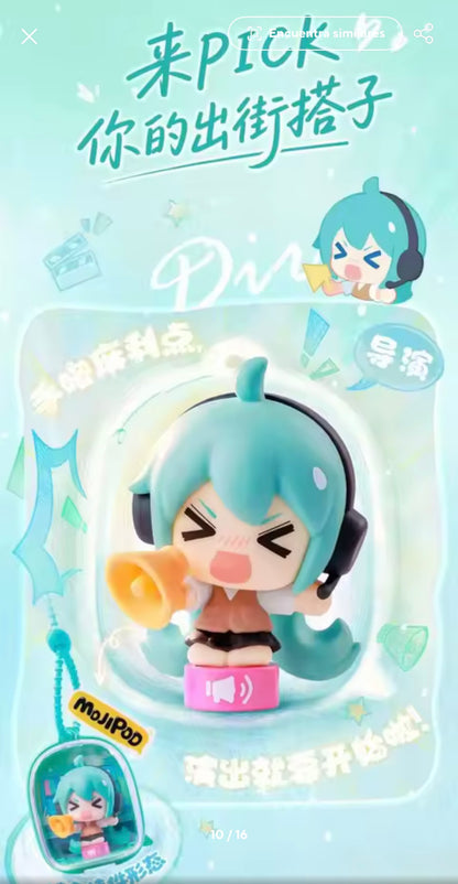 Hatsune Miku - MOJIPOD - Series: Diverse Music Festival - Figura de Colección / Caja Misteriosa
