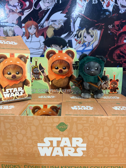 Ewoks Cosbi - Star Wars - Colgante de Peluche / Caja Misteriosa