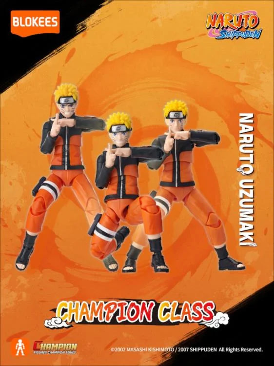 NARUTO UZUMAKI - Naruto Shippuden Serie - Champion Class Blokees - Figura Coleccionable / Model Kit